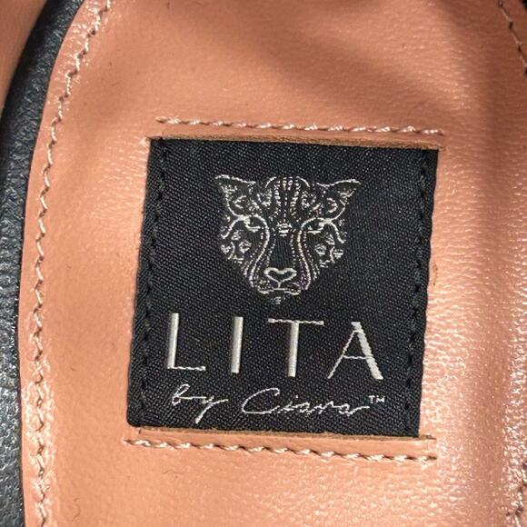 Lita by Ciara Strappy Heeled Sandal Gladiator Stiletto Black Size 40/9.5 NIB - Picture 8 of 13